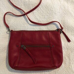 Sak Red Leather Crossbody Purse Bag